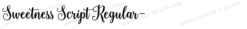 Sweetness Script Regular字体转换